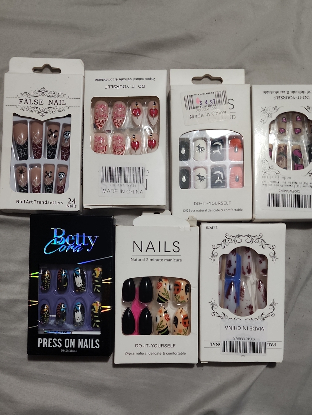 7 holloween press on nails